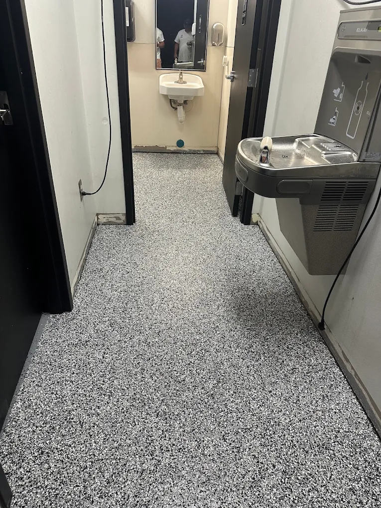 Commercial floor coating project completed by Simon's Painting Boise